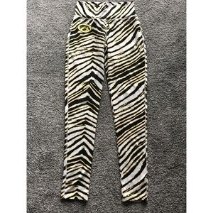 Iowa Hawkeyes White & Black Tiger Stripe‎ Zuba Style Spandex Pants Size S
